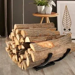 Curved Firewood Rack Firewood Holder: Heavy Duty Curved Wood Rack Outdoor - F...