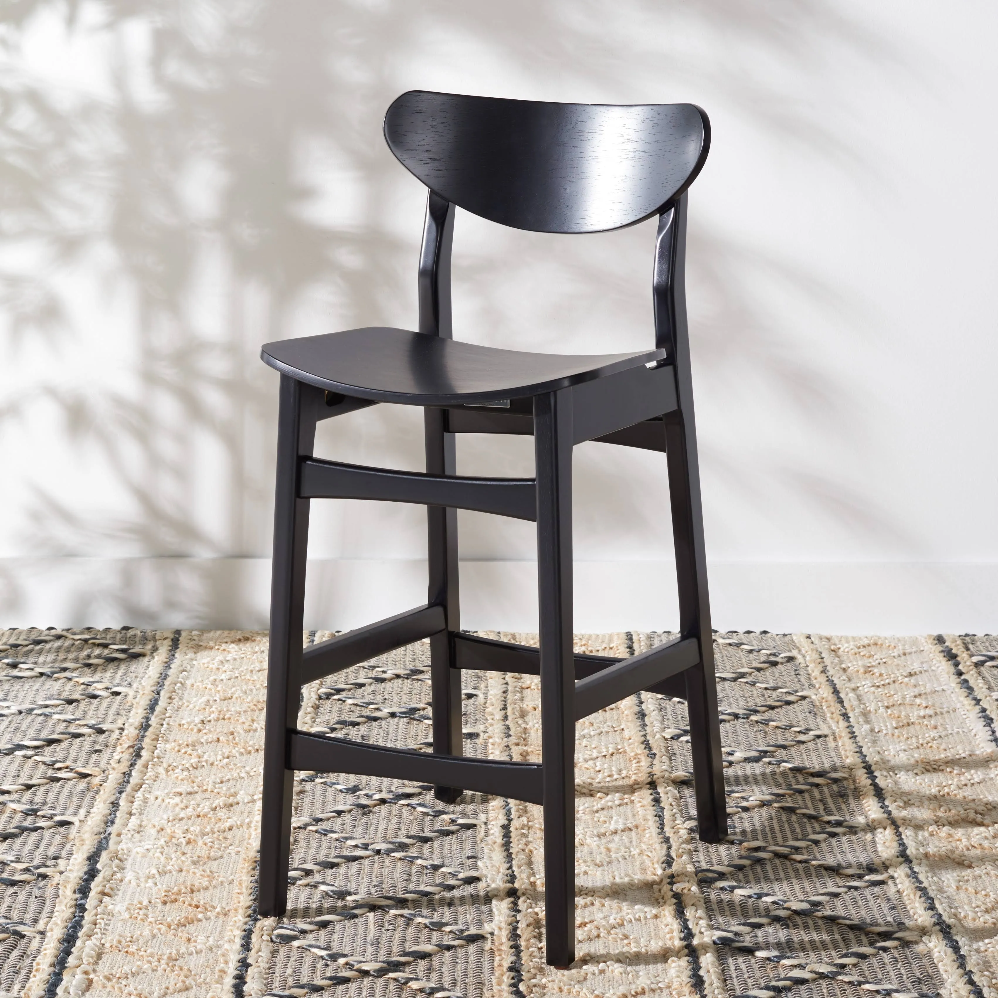 SAFAVIEH Thaxton Counter Stool | Black |