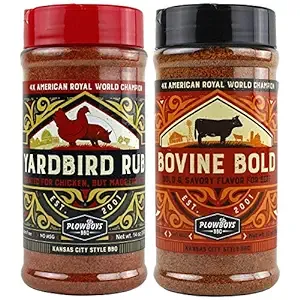 Plowboys BBQ Bovine Bold & Yardbird Seasoning Rub Award Winning Barbeque Rub 