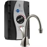 InSinkErator Wave Instant Hot and Cold Water Dispenser System, Faucet & Tank, Satin Nickel, HC-Wave-SN