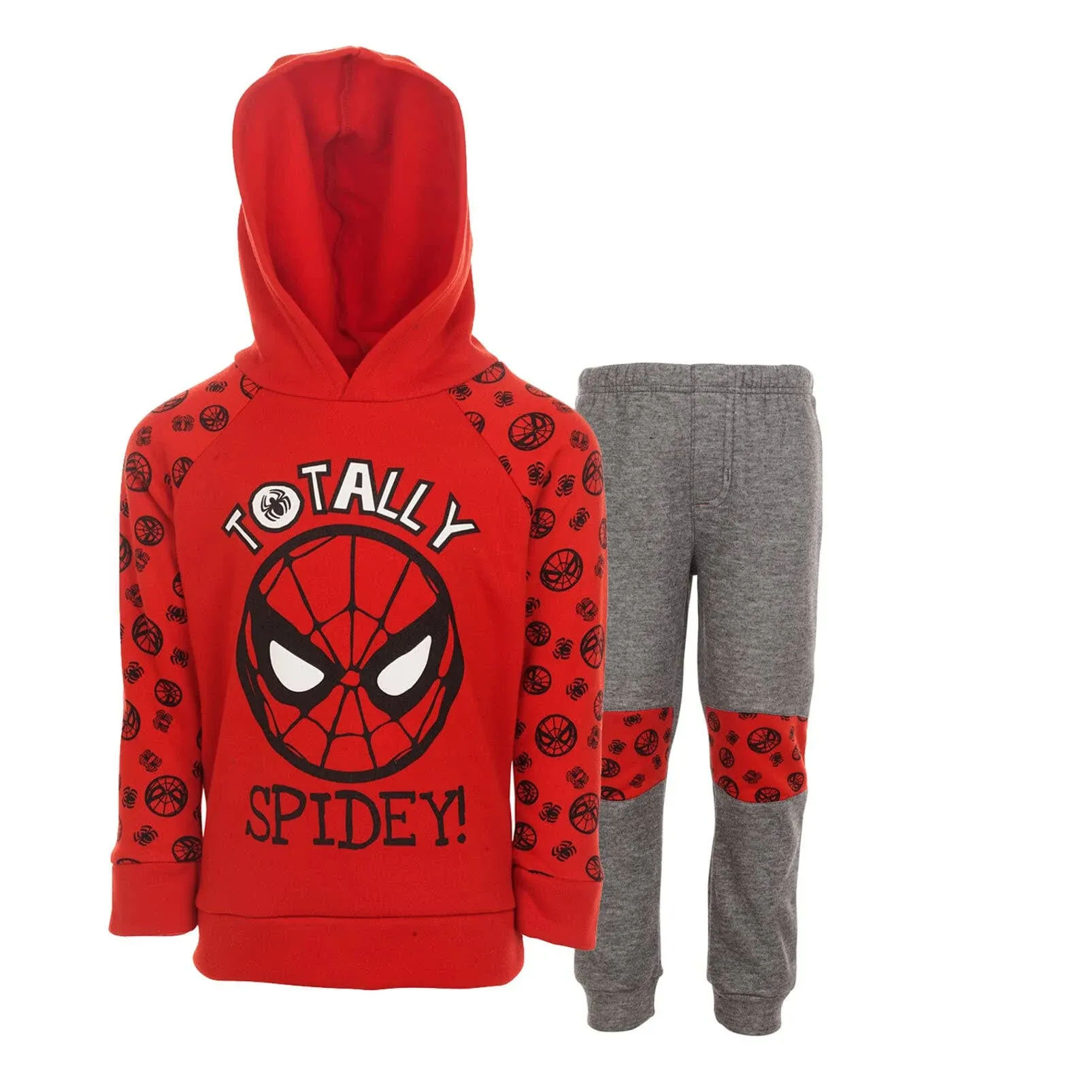 Marvel Avengers Spider-Man Big Boys Fleece Pullover Hoodie and Jogger Pants ...