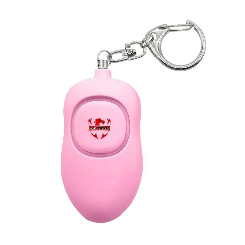 Fightsense Personal Safety Alarm with LED Flashlight for Women Security, 130dB Emergency Safety Alarm for Womens, Childrens and Elders, Pink