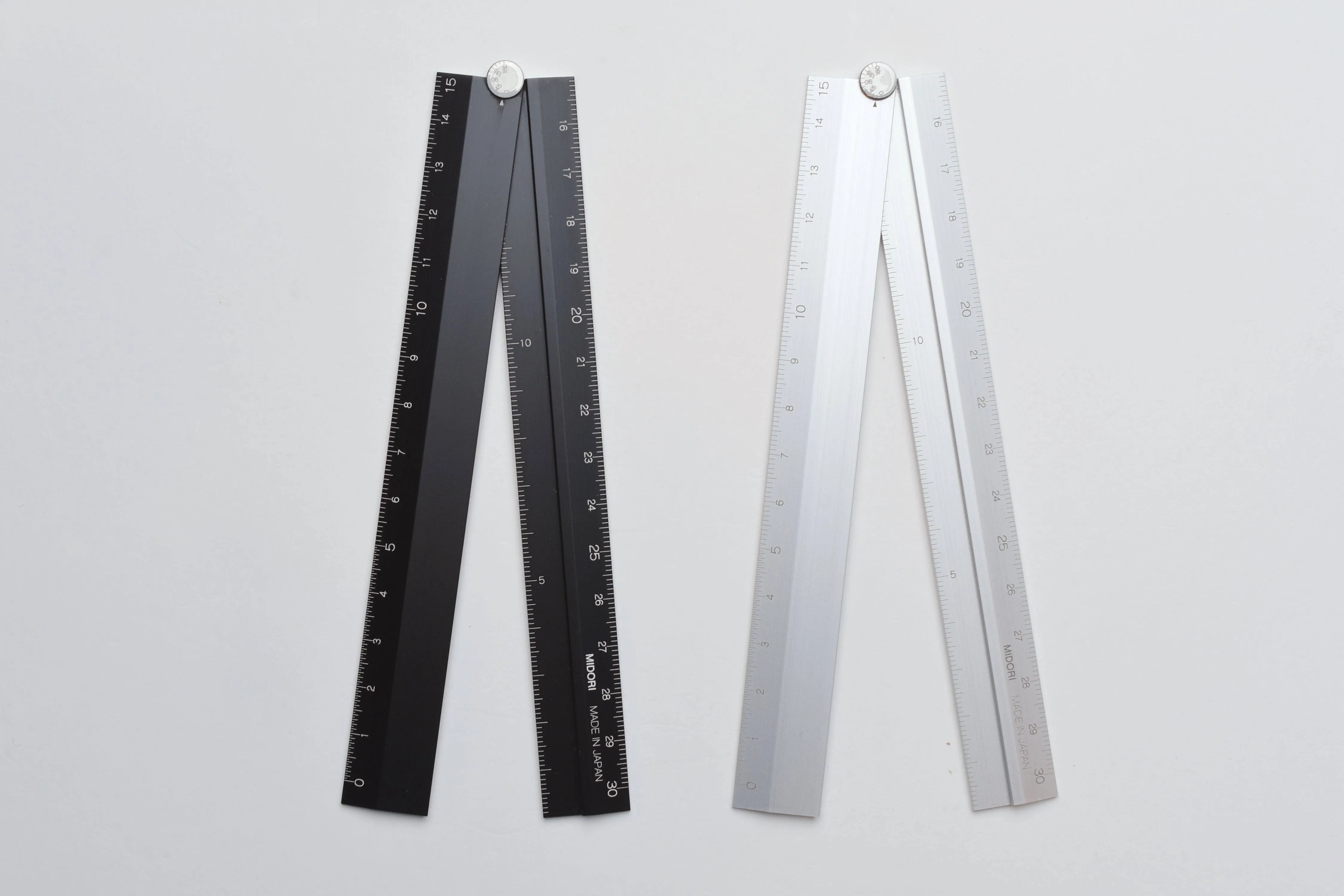 Midori Aluminum Multi Ruler Silver