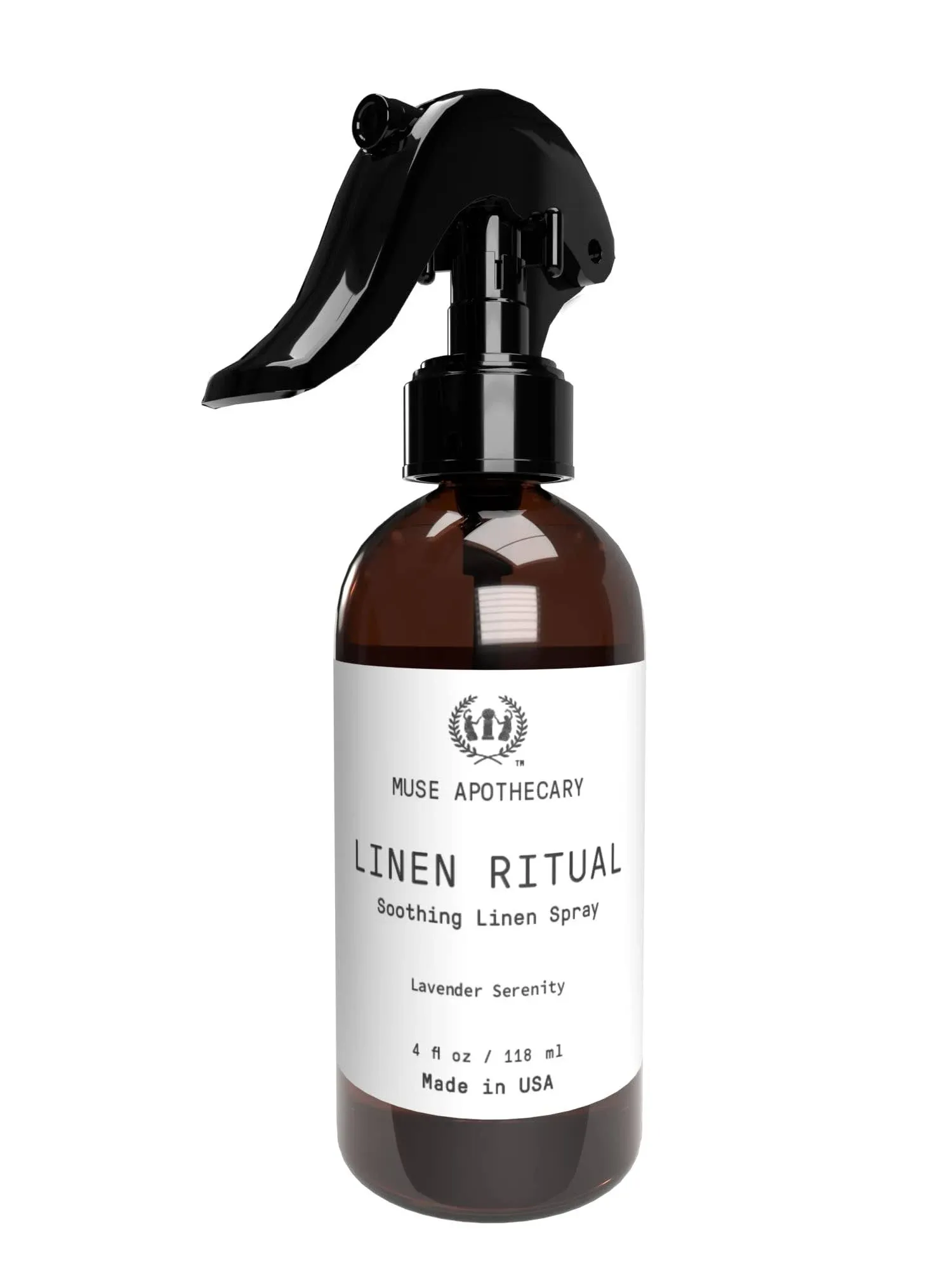 Muse Apothecary Linen Ritual - Aromatic, Soothing, and Relaxing Linen Spray for Bedding, Laundry and Fabric Spray Freshener - Infused with Natural Aromatherapy Essential Oils - Lavender Serenity