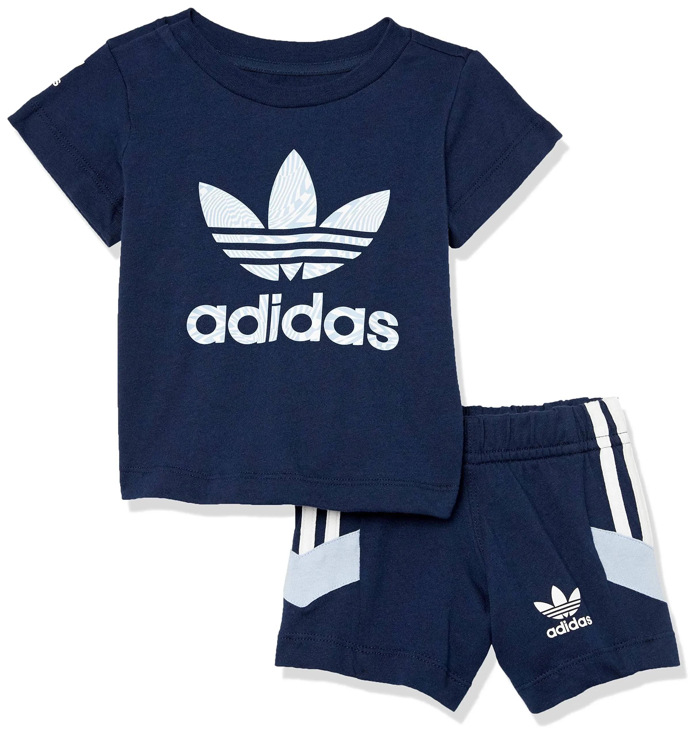 Adidas Boys Rekive Shorts and T-Shirt Set - Night Indigo Size 12mo