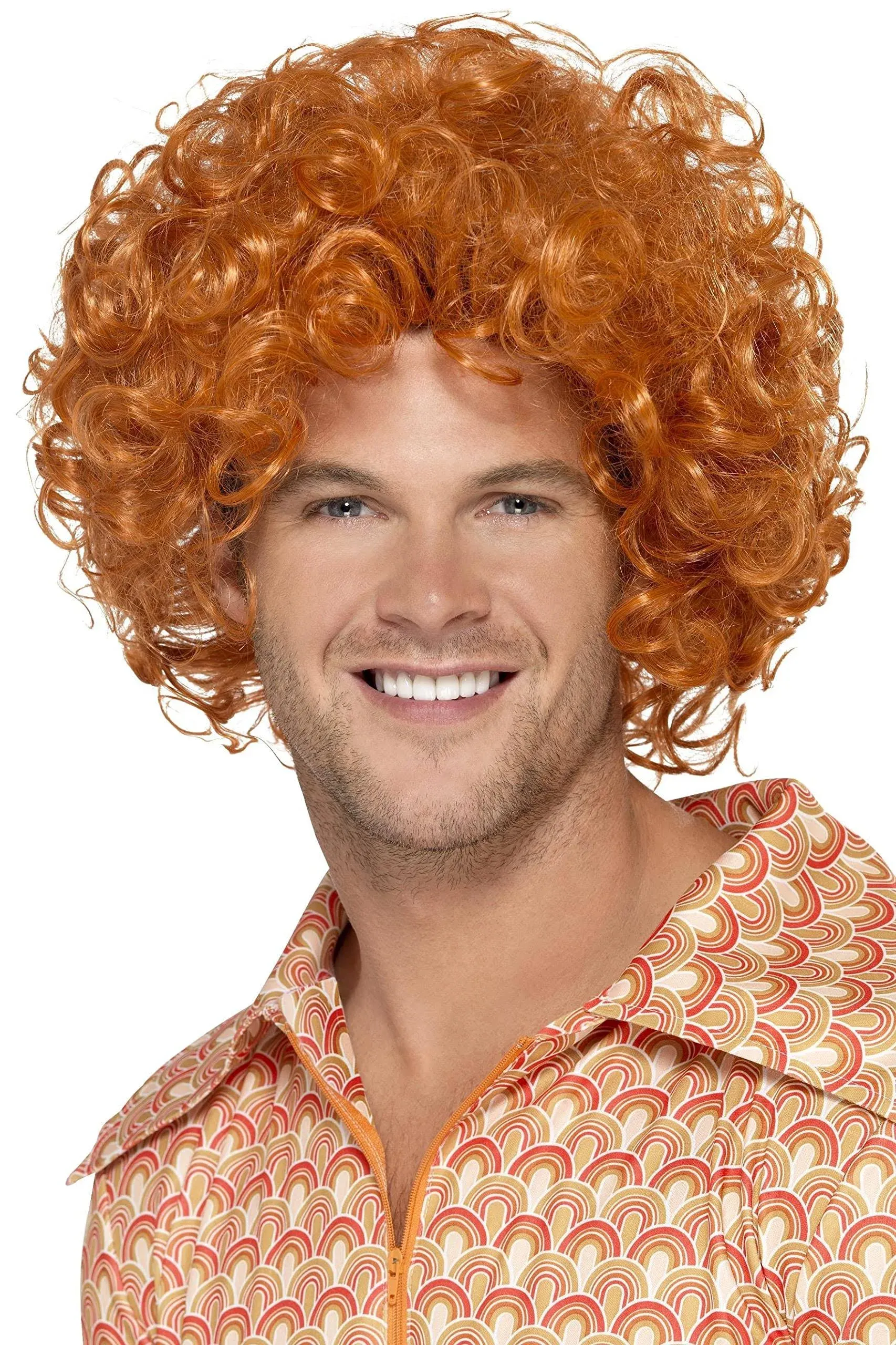 Curly Afro Wig Ginger Smiffys