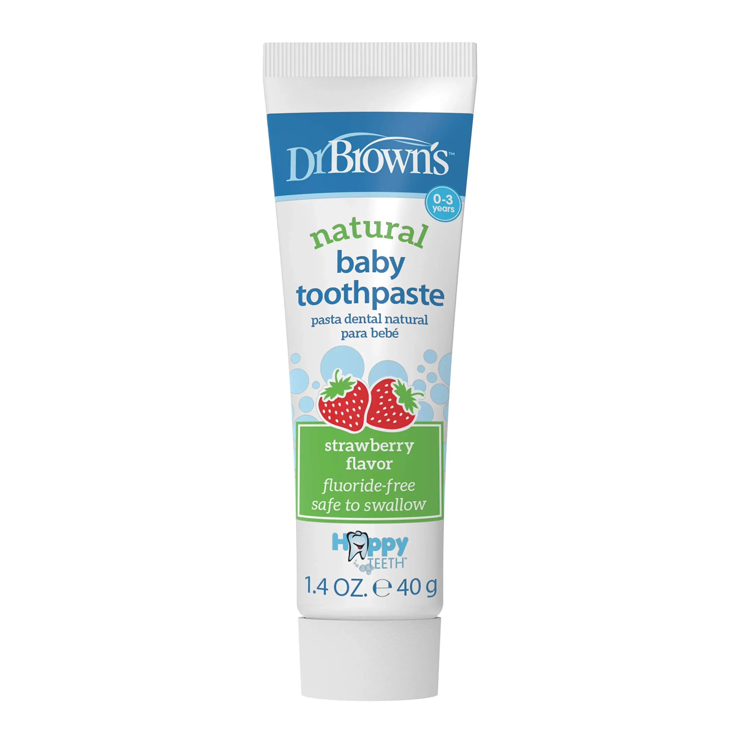 Dr. Brown's - Baby Toothpaste Fluoride-Free, Strawberry, 1.4Oz