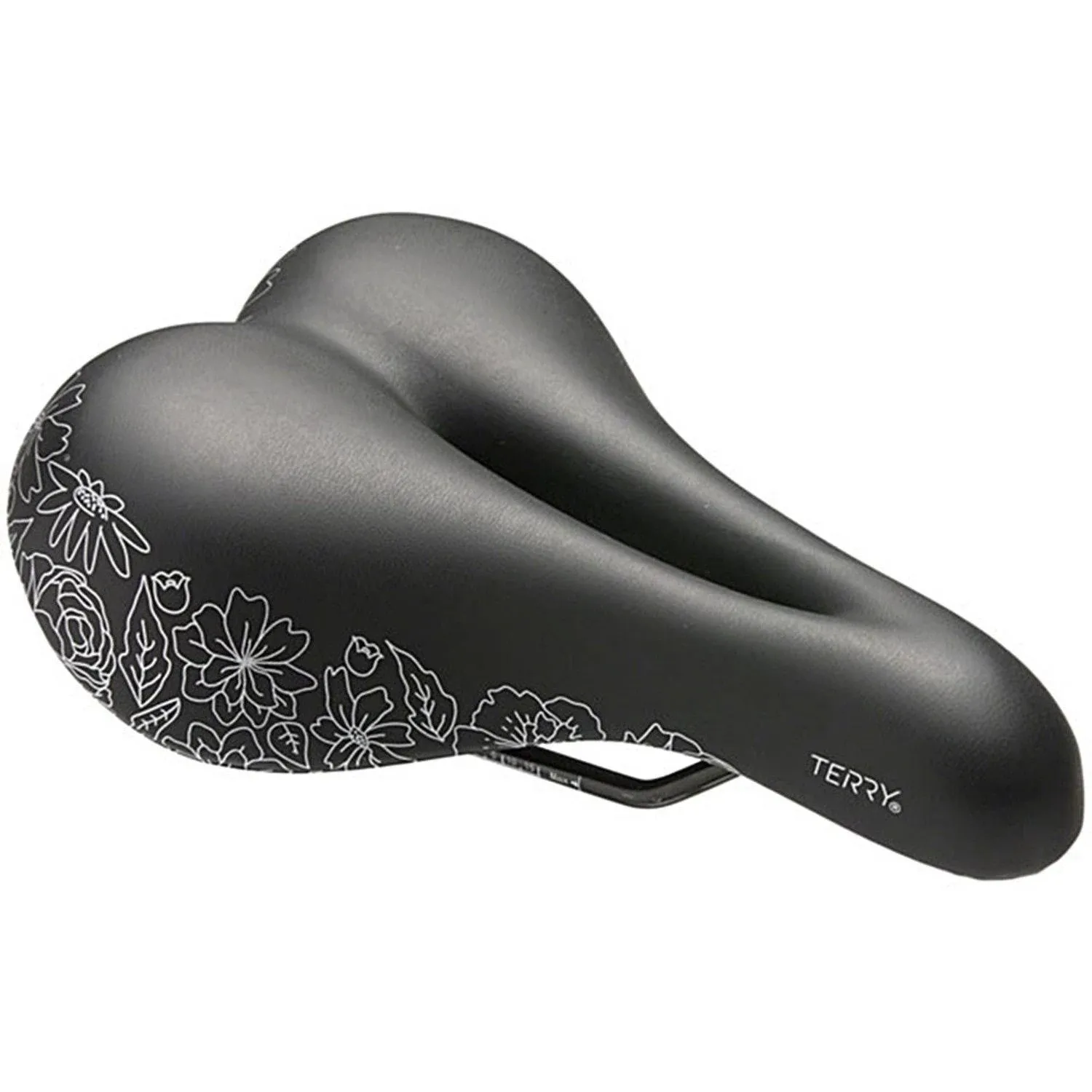 Terry Bike Saddle Womens Cite X Gel Saddle, Bicycle Seat for Women, Wide Comfortable Shock-Absorbing Gel Bike Seat with Center Cutaway