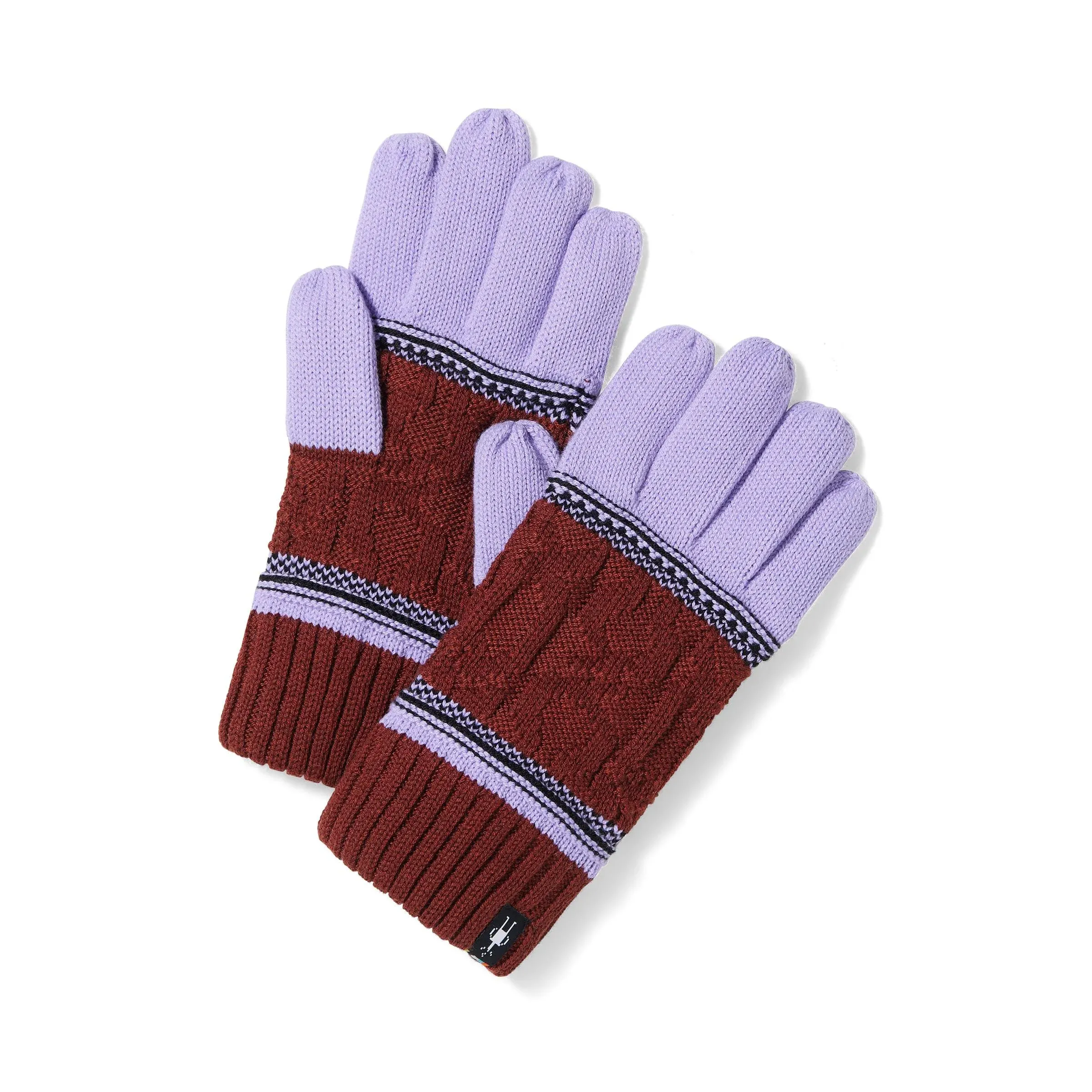 Smartwool Popcorn Cable Glove Ultra Violet