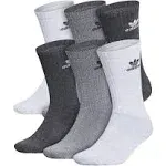 Adidas Originals Trefoil 6 Pack Crew Socks - Grey - Large