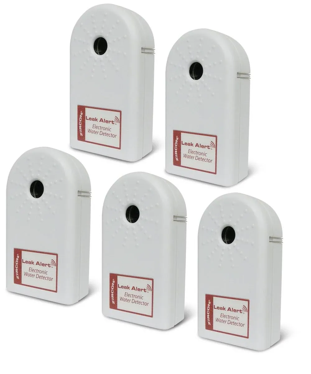 Zircon Leak Alert-5pk Electronic Water Detectors Home Pack (Pack of 5)