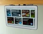 Google Nest Hub Home Kitchen Under Cabinet Mount Bracket | All Hardware Included (White)