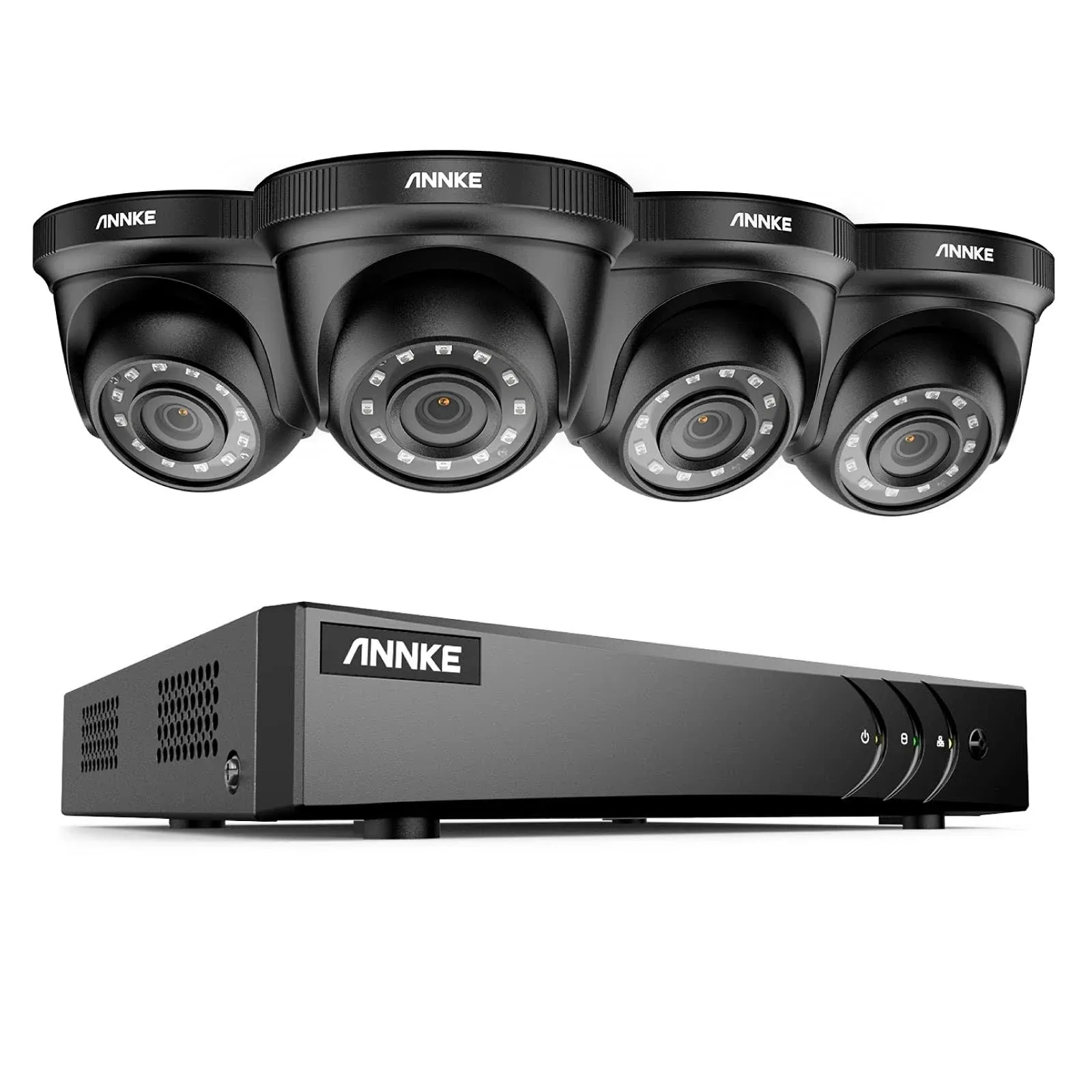 ANNKE 8CH DVR 5MP Audio Security Camera System Outdoor Color Night Vision H.265+