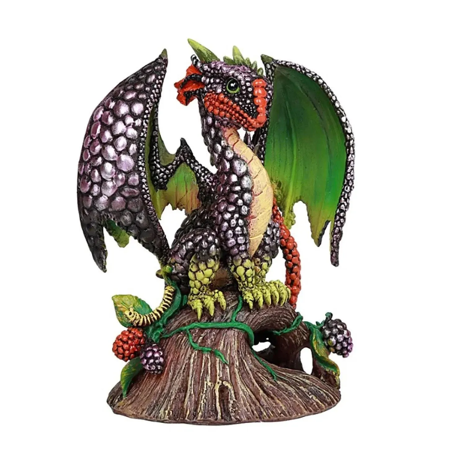 Ebros BlackBerry Garden Dragon by Stanley Morrison Home Decor Statue