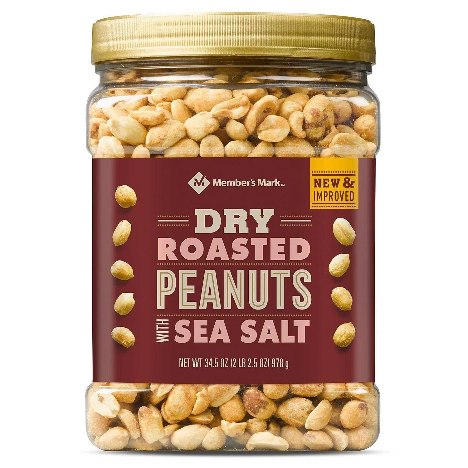 Dry Roasted Peanuts with Sea Salt 34.5 oz.