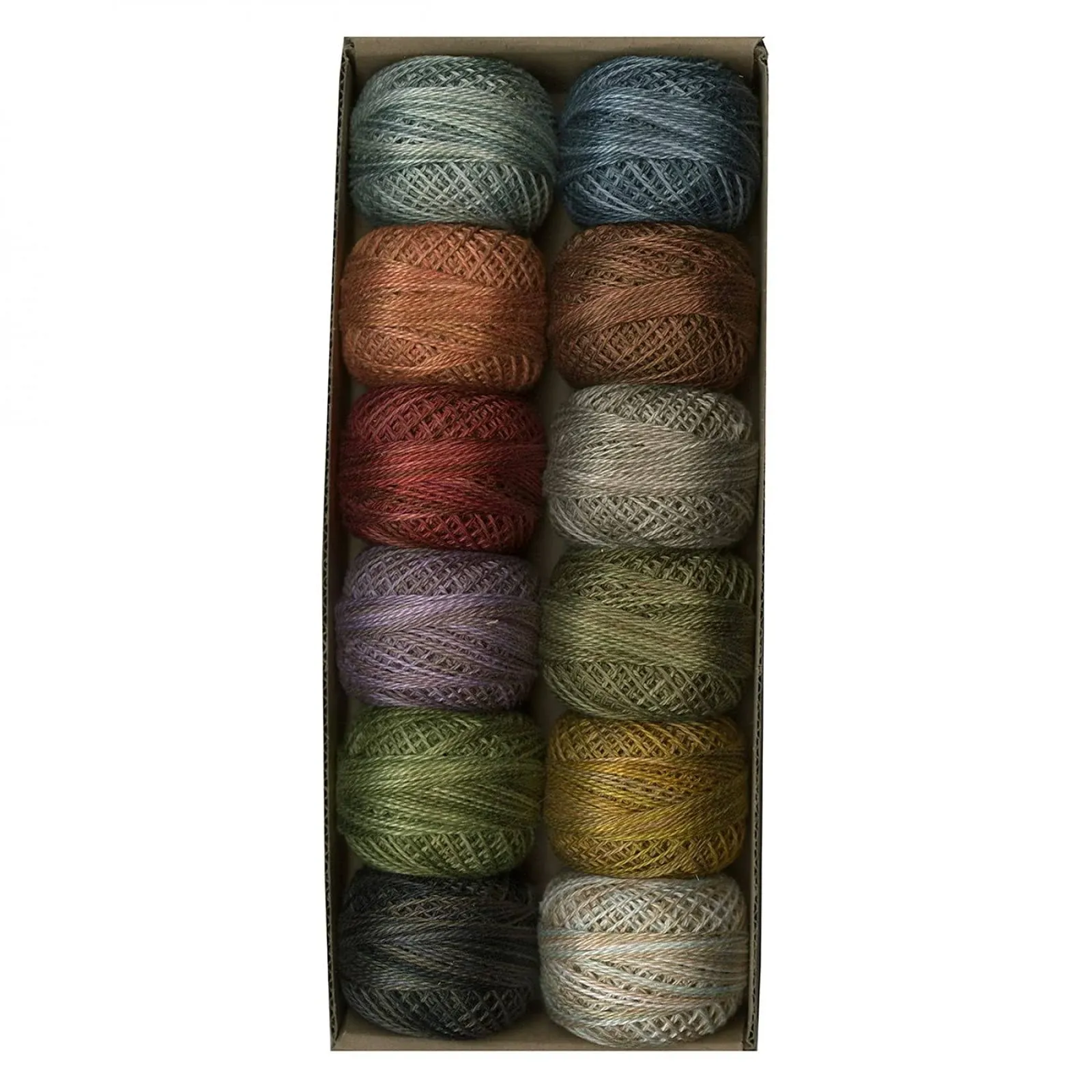 Valdani Perle Cotton Size 8 Embroidery Thread 12-Ball Sampler Set- All Through ...