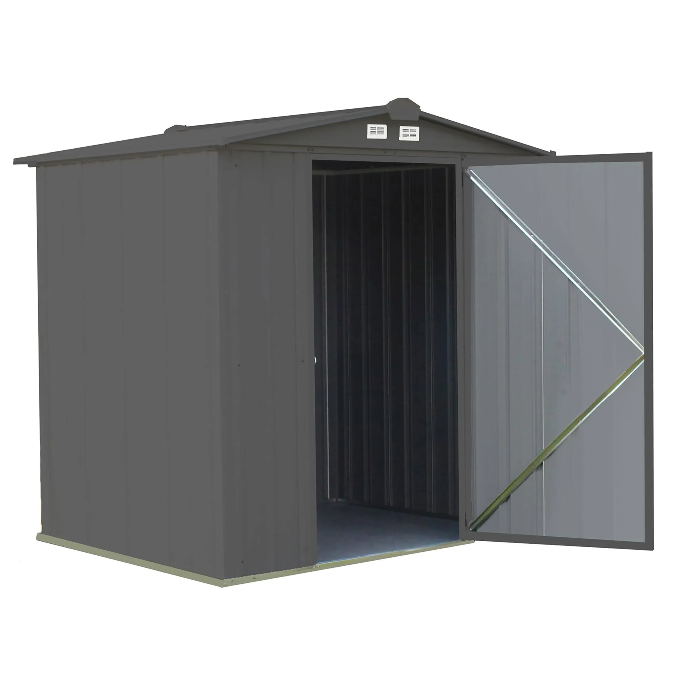 Arrow Sheds Low Gable Vents Storage Shed, Charcoal