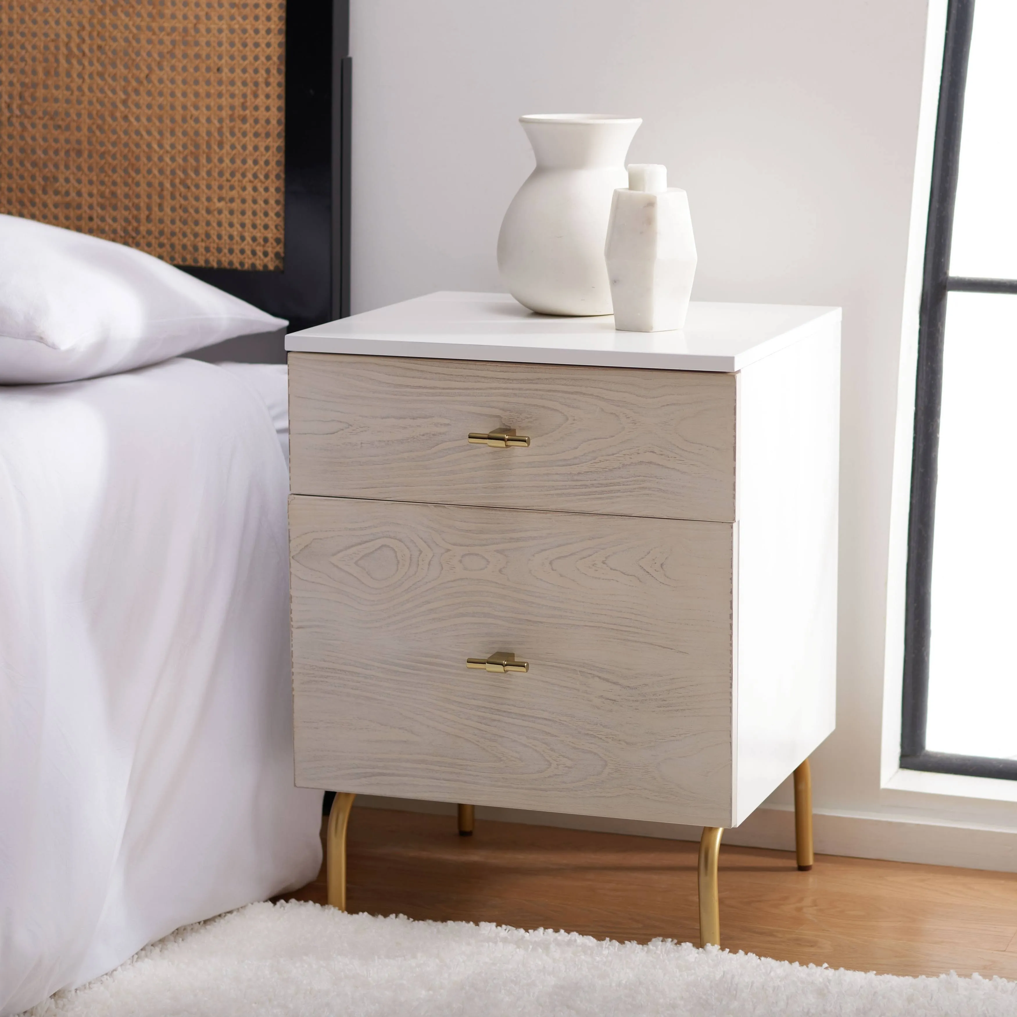 SAFAVIEH Genevieve 2-drawer Nightstand