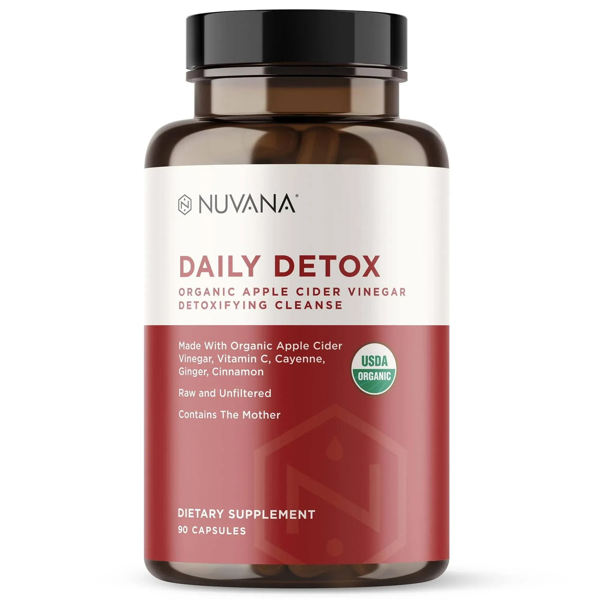 Nuvana Daily Detox Organic Apple Cider Vinegar Detoxifying Cleanse