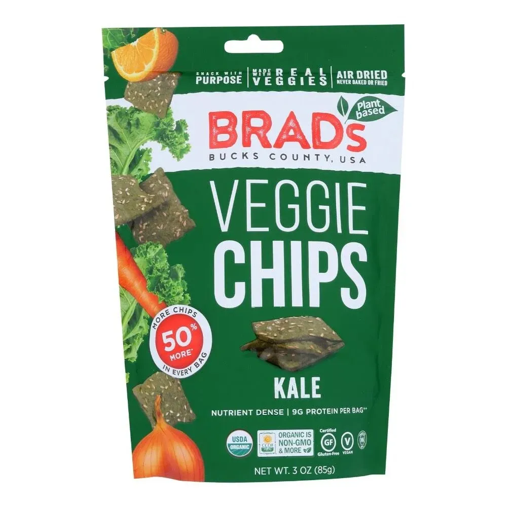 Brads Veggie Chips, Kale - 3 oz