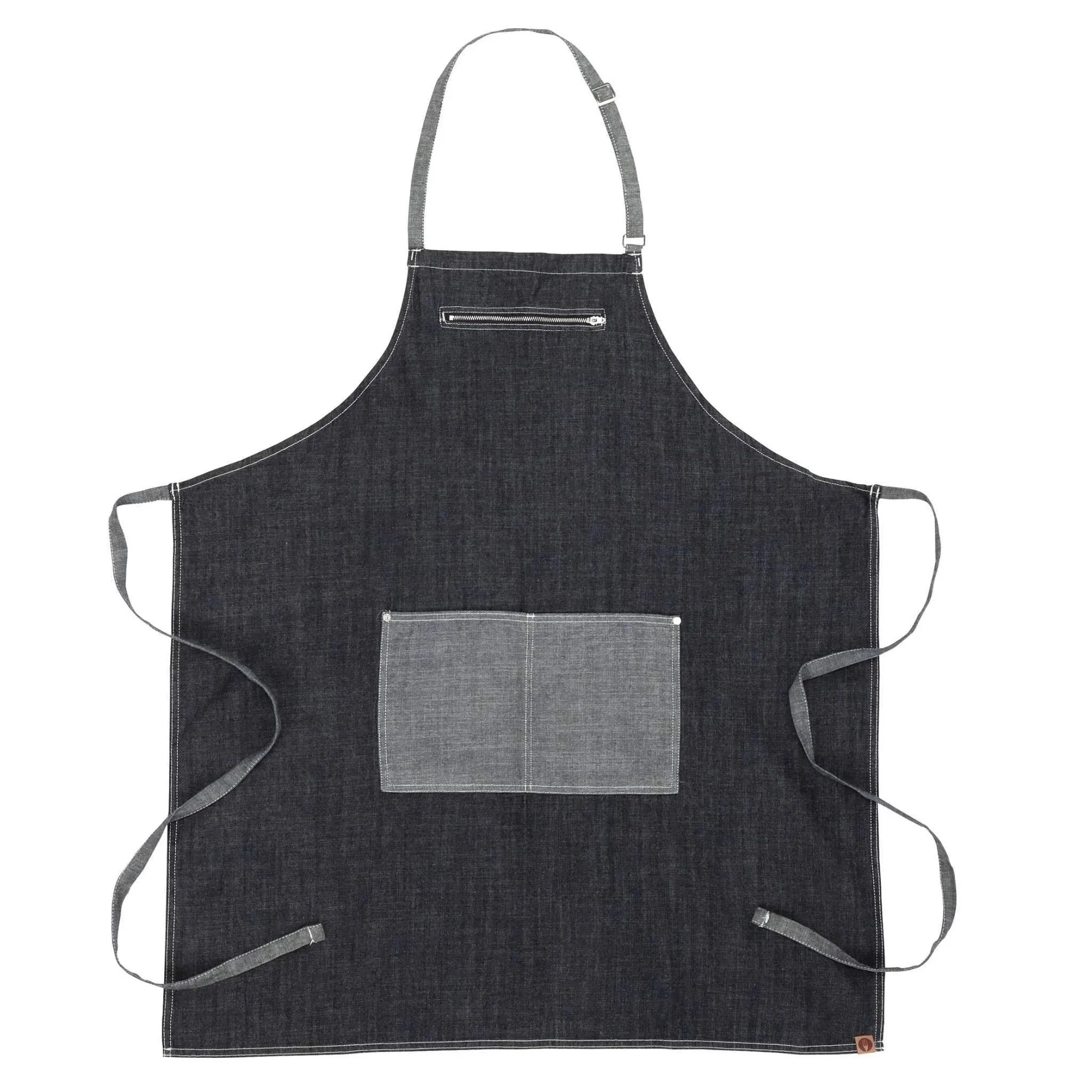 Chef Works Indigo Blue Manhattan Bib Apron