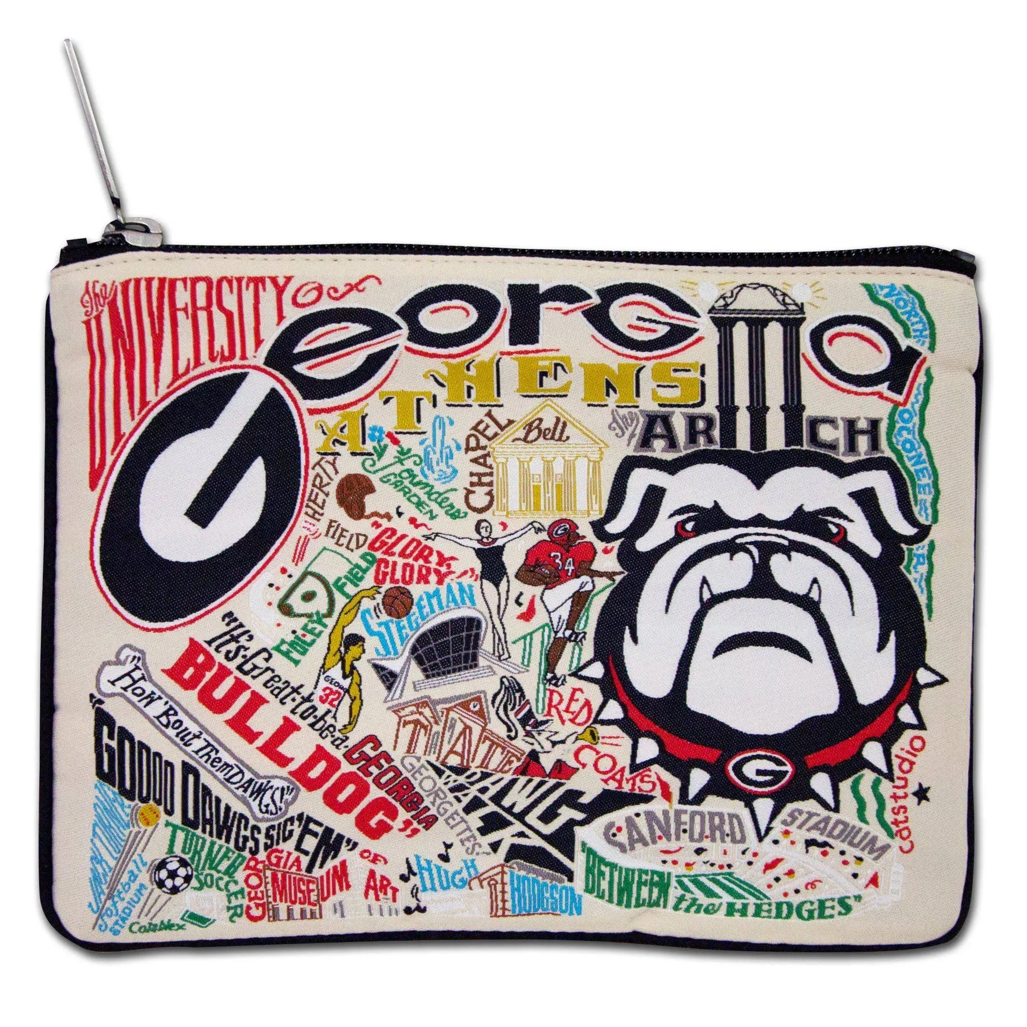 Catstudio - Collegiate Zip Pouch - Georgia, University of