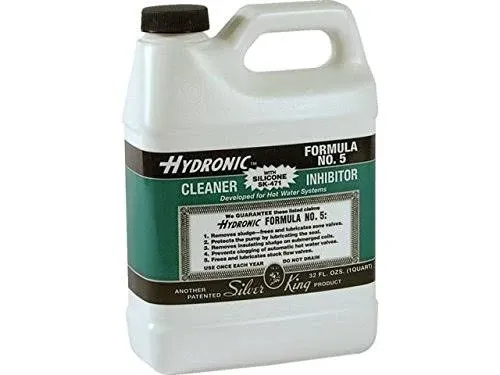 Silver King 1 Quart Hydronic Formula #5 Steam Boiler Cleaner Inhibitor