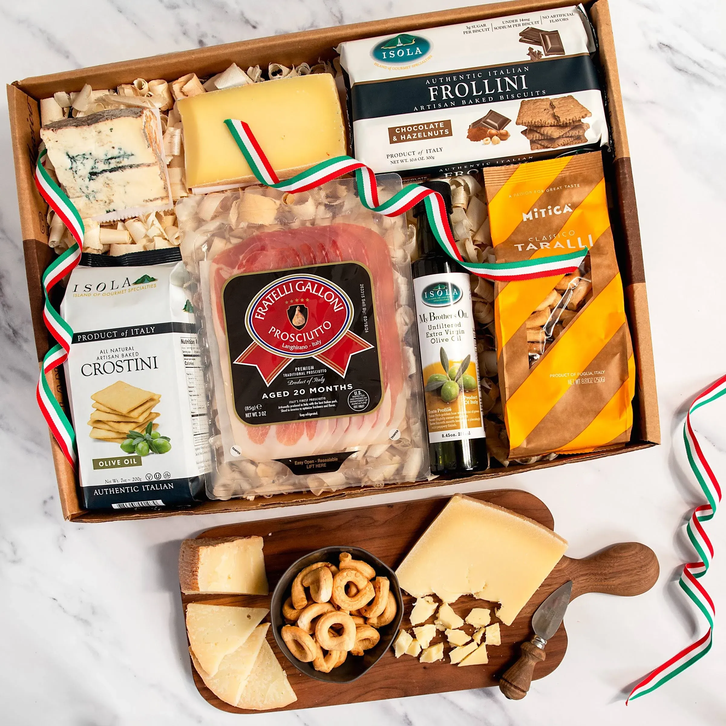 Igourmet Italian Gourmet Luxuries in Gift Basket - Box