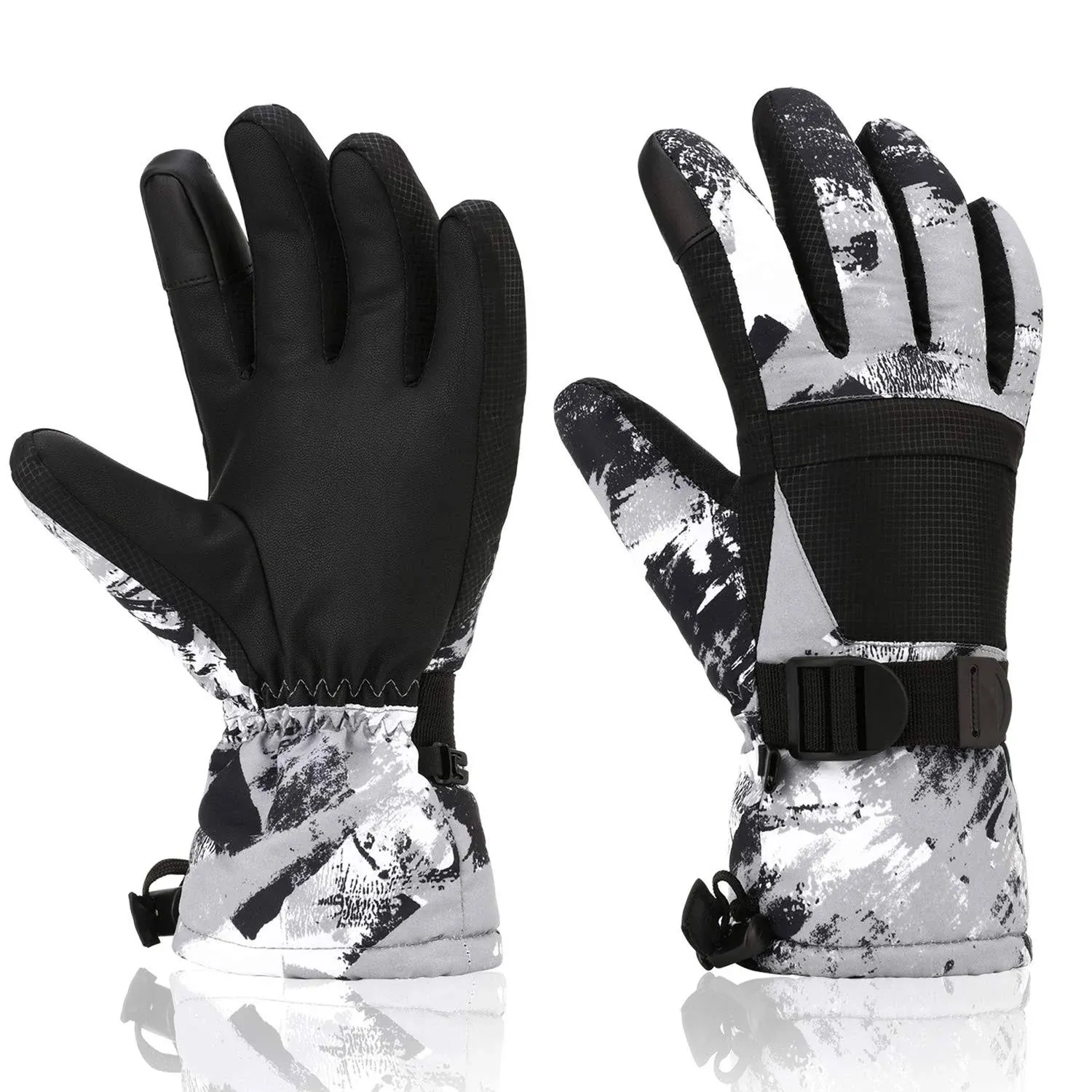 Yidomto Ski Gloves, Winter Waterproof Warm Touchscreen Snow Gloves Mens, Womens ...