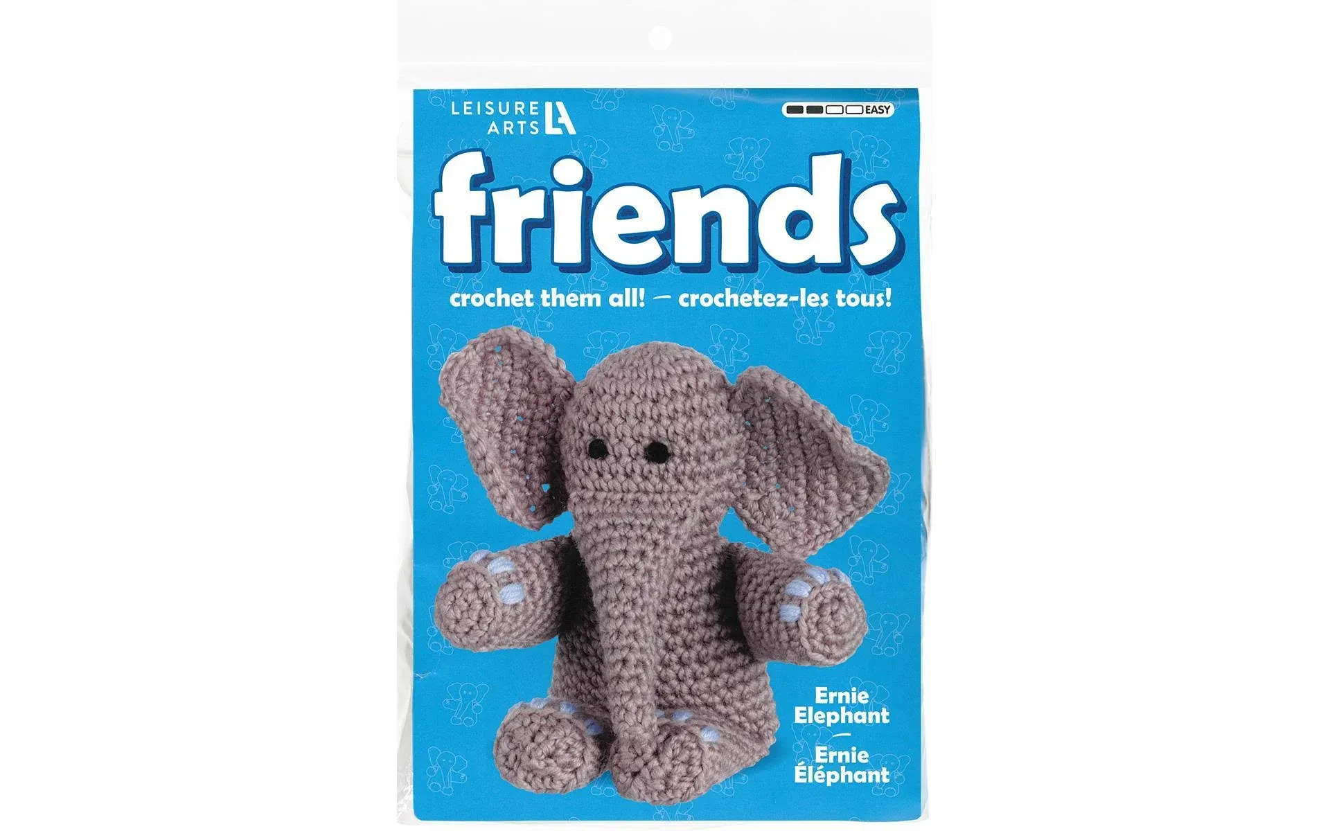 Leisure Arts, DIY Crochet Kit Amigurumi Elephant