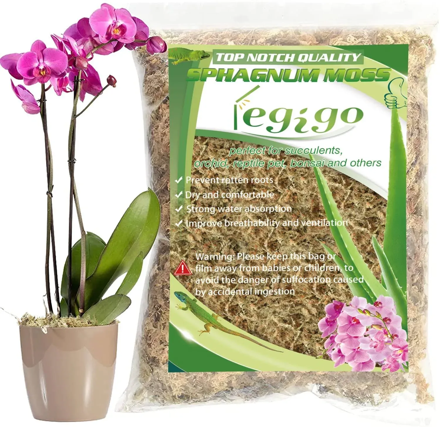 Legigo Natural Sphagnum Moss Potting Mix