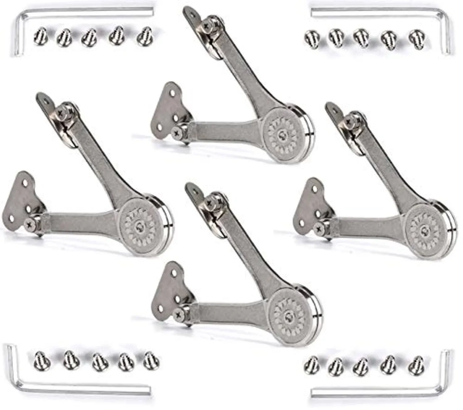 [4-pack] Heavy Duty Lid Stay Hinges QBOSO Folding Lid Support Hinge,Perfect for ...