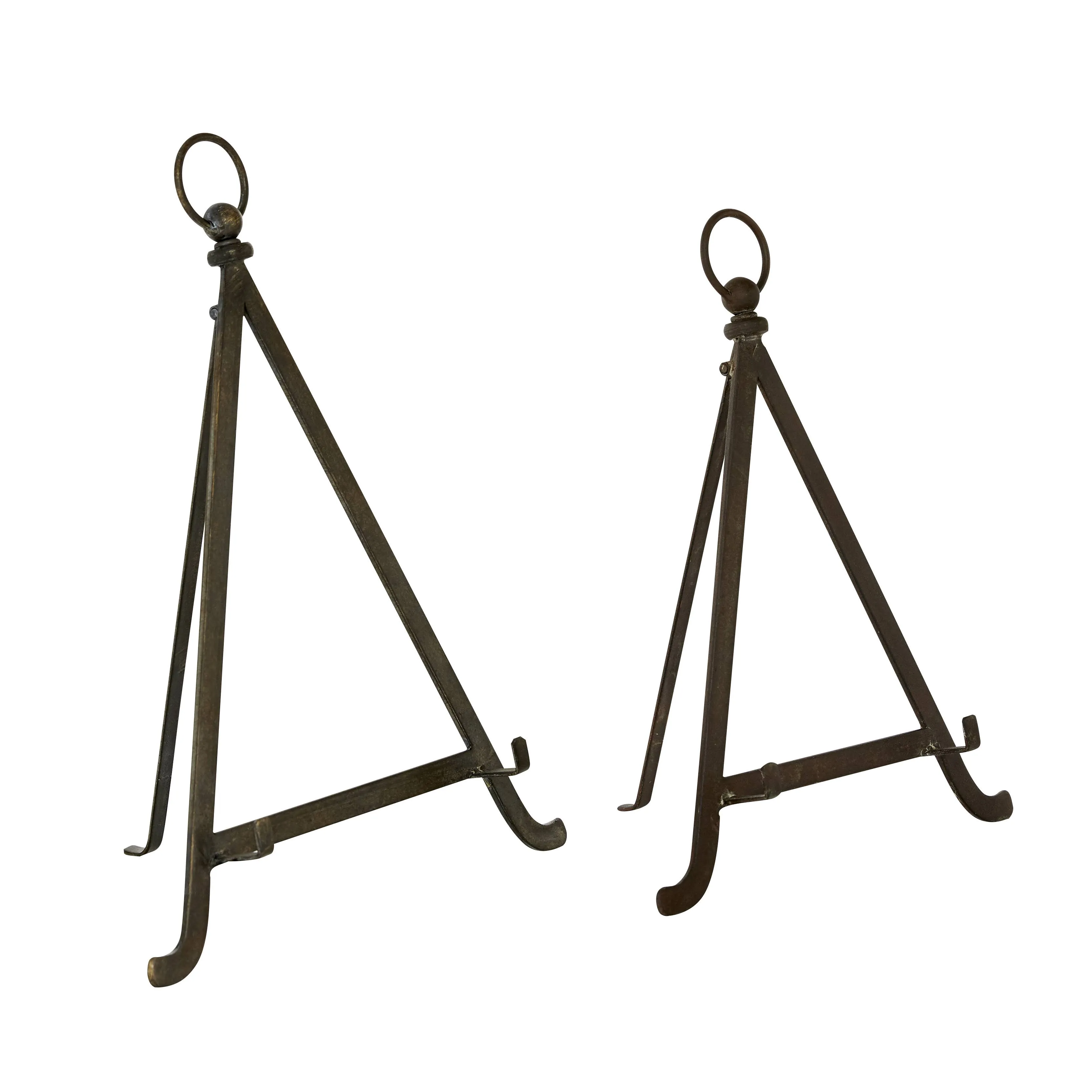 Bronze Metal Easel with Foldable Stand (2- Pack)