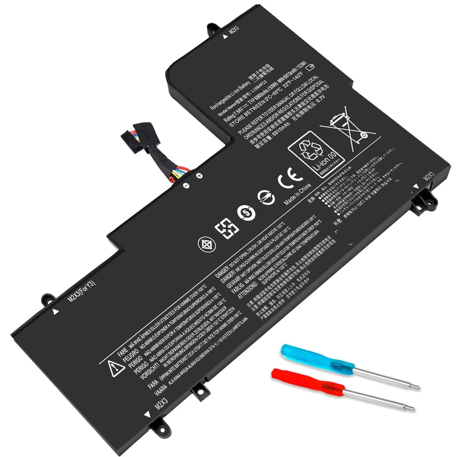 DMKAOLLK L15L4PC2 L15M4PC2 Laptop Battery for Lenovo IdeaPad Yoga 710 15 710-15IKB 710-15ISK 710 14 710-14IKB 710-14ISK 710-14ISK-IFI Series