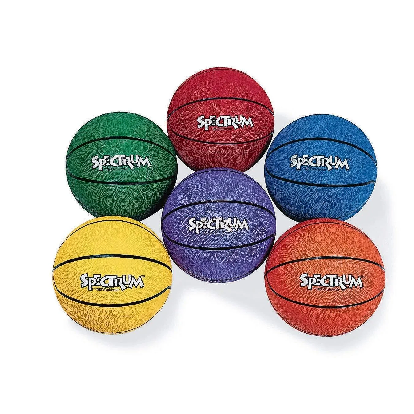 S&S Worldwide Spectrum Rubber Basketball - Official