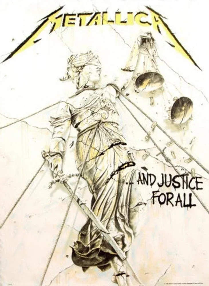 Metallica Justice for All Fabric Poster