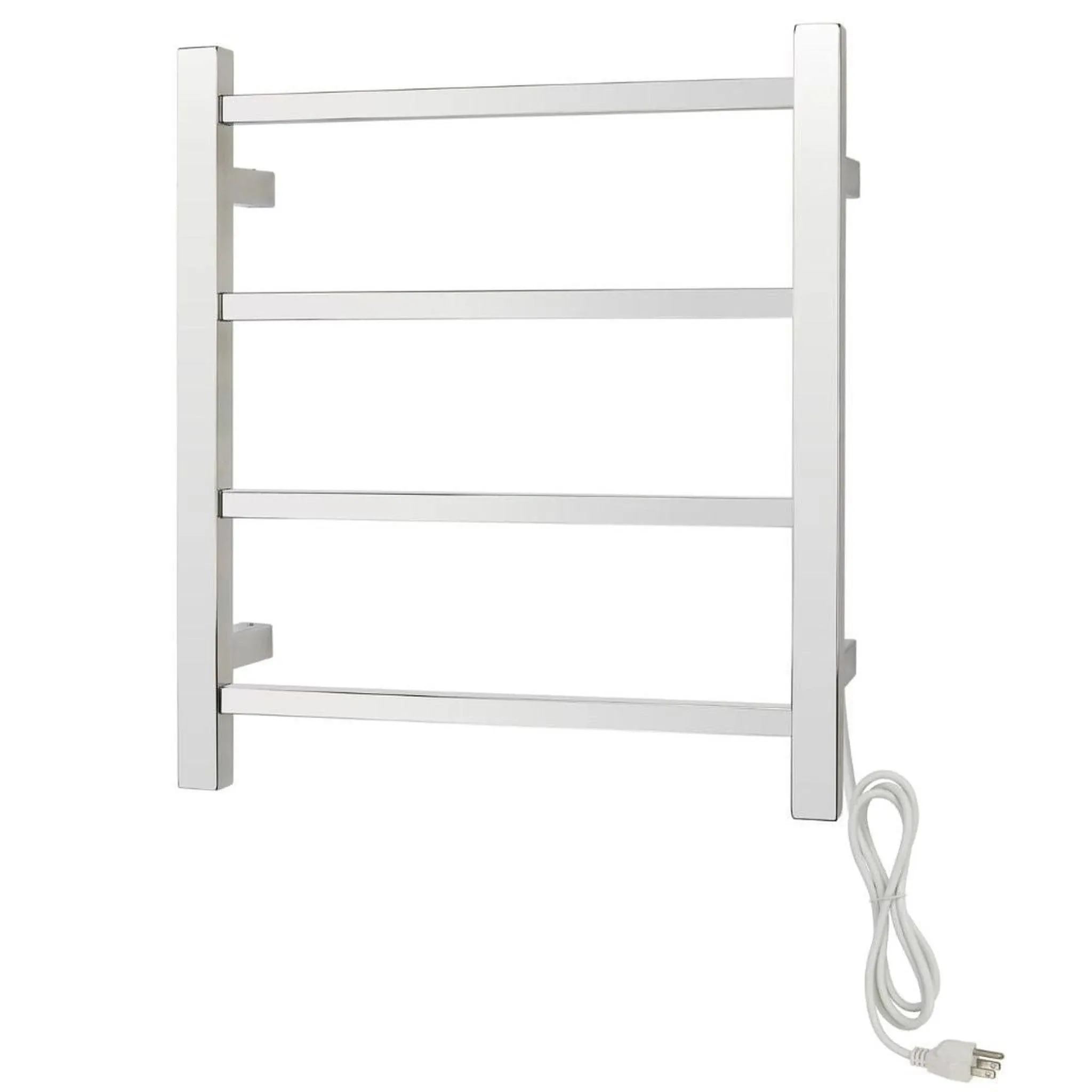 WarmlyYours Palma Towel Warmer, Polished, Plug-In, 4 Bars