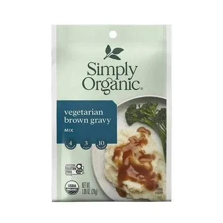 Simply Organic Vegetarian Brown Gravy Mix 1 Oz Pack