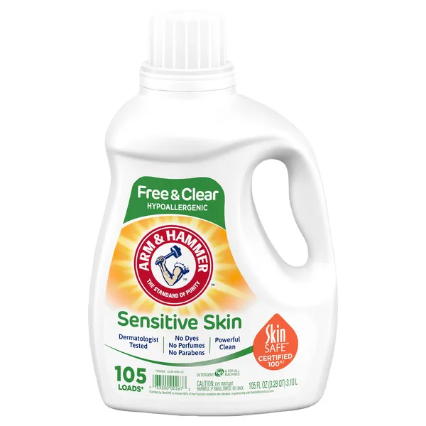 Arm & Hammer Sensitive Skin Free & Clear Liquid Laundry Detergent - 105 fl oz