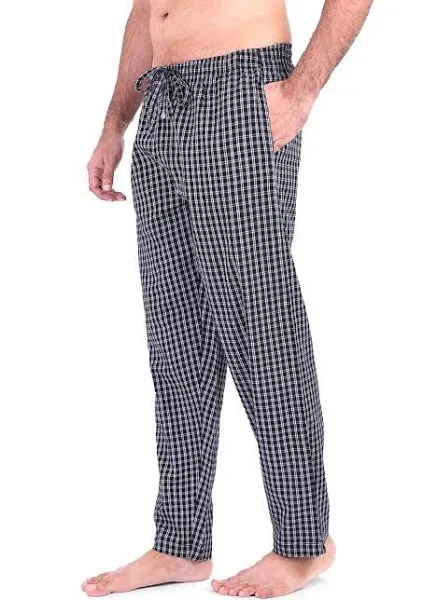 Place and Street Pajama PJ Pants for Men 100 Cotton Lightweight Woven Lounge Sleepwear