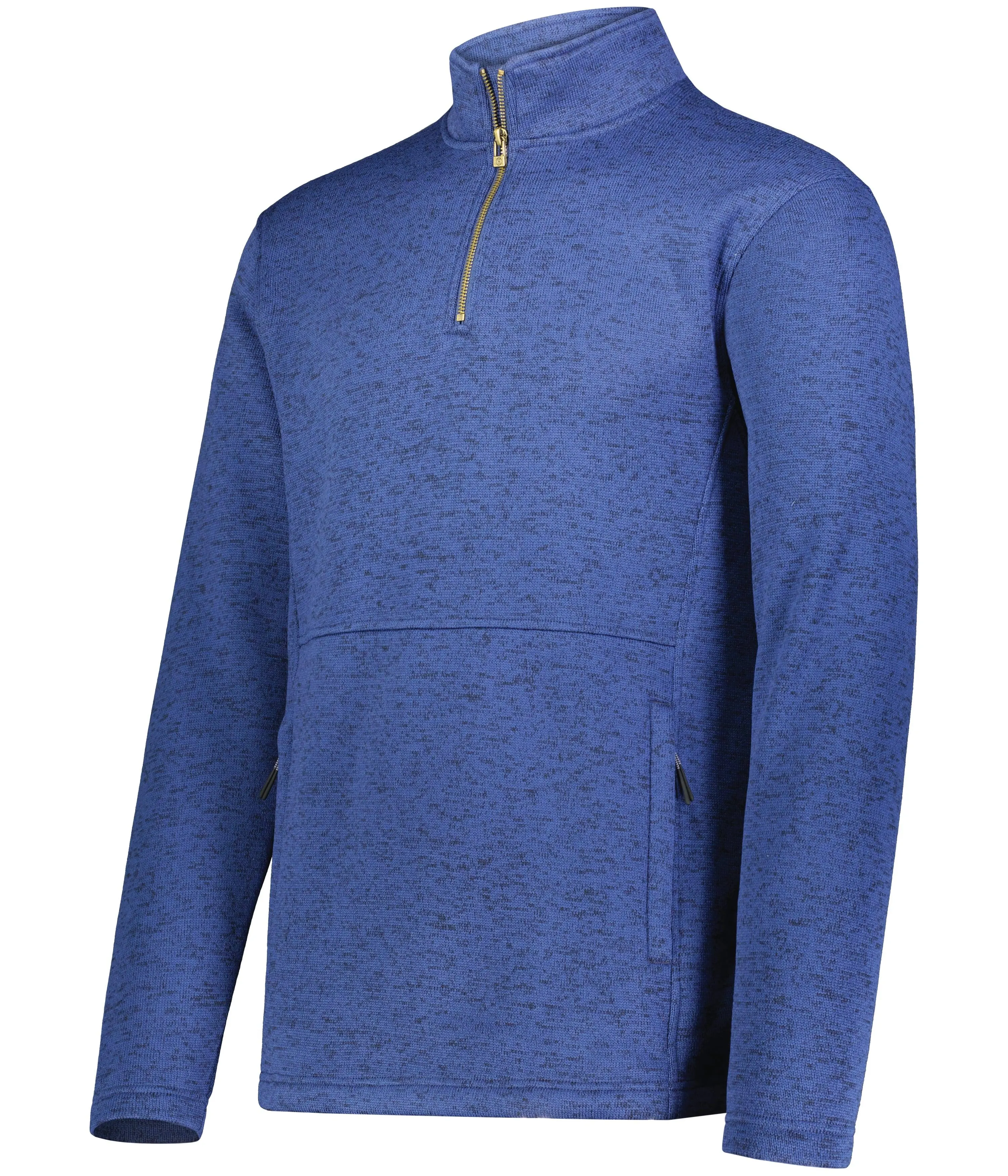 Holloway 223540 Alpine Sweater Fleece 1/4 Zip Pullover - Navy Heather