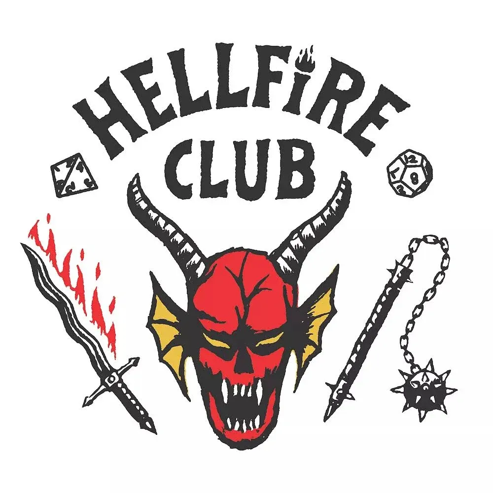 Stranger Things Hellfire Club Giant Peel & Stick Wall Decals