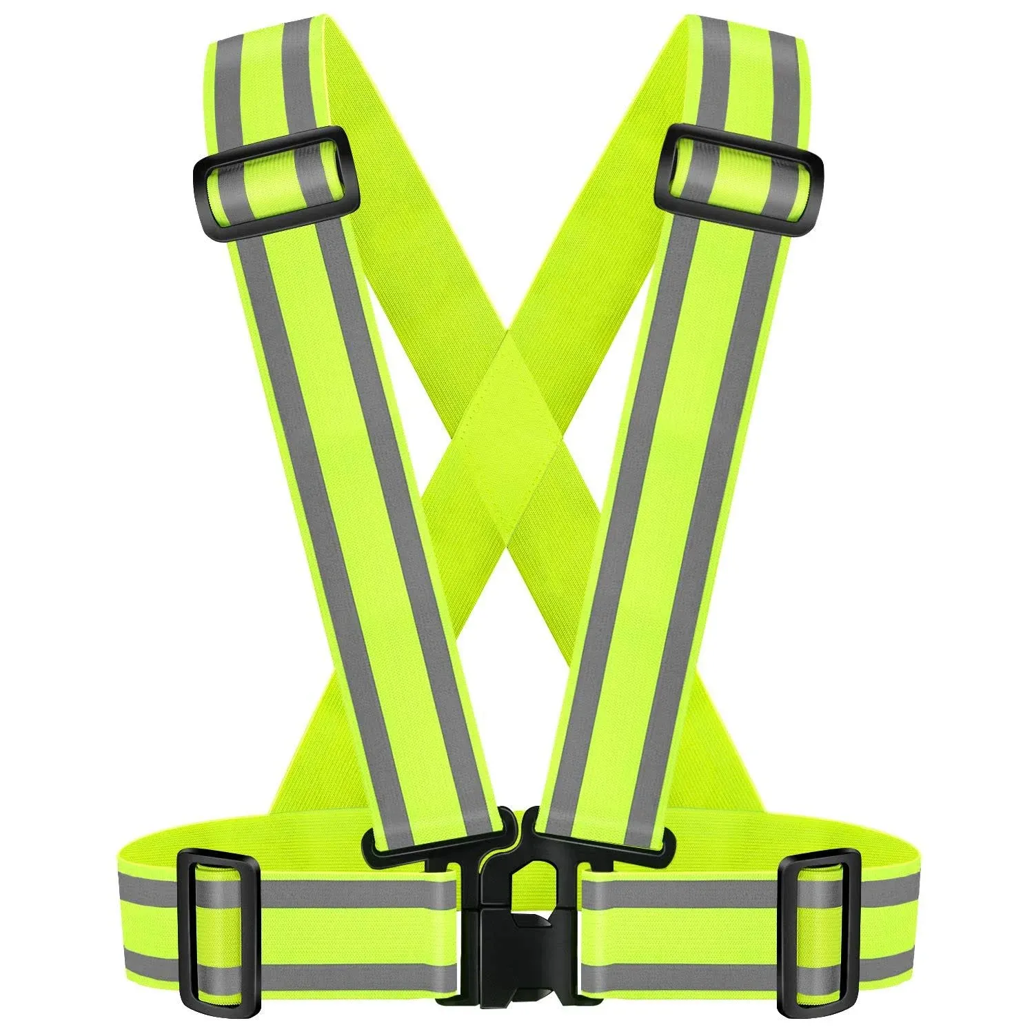 IDOU High Visibility Straps |Safety Vest |Adjustable & Elastic | Reflective ...