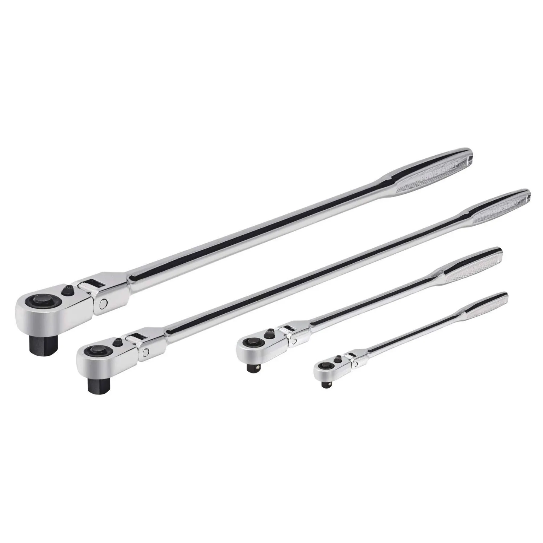 4 Piece Pro Tech Flex Head Long Reach Ratchet Set