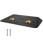 VEVOR Upgraded Rubber Threshold Ramp, 3" Rise Door Ramp with 1 Channel, Natural Rubber Car Ramp with Non-Slip Textured Surface, 33069Lbs Load