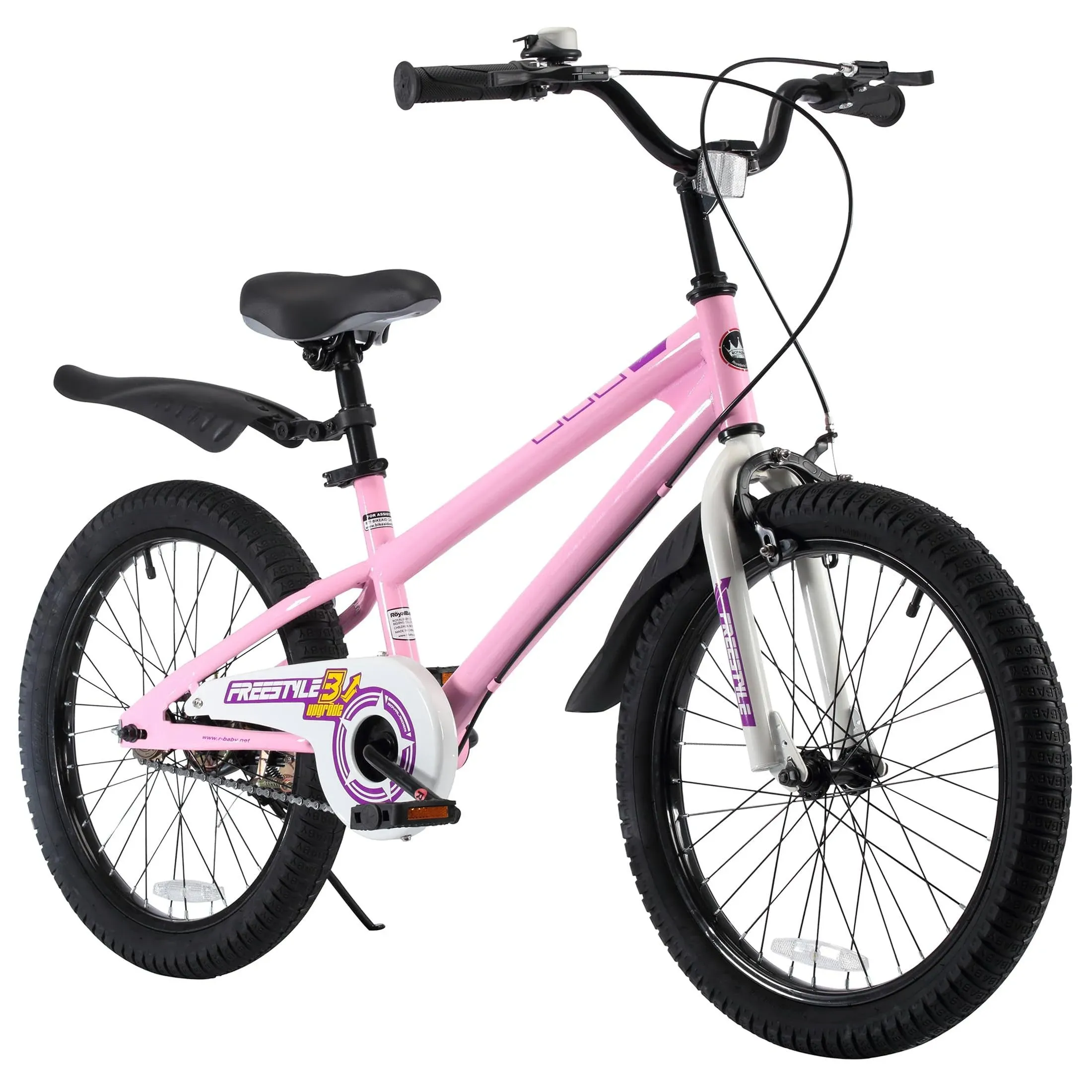 Freestyle 20" Kids Bicycle w/ Kickstand & Water Bottle, Pink (Open Box)