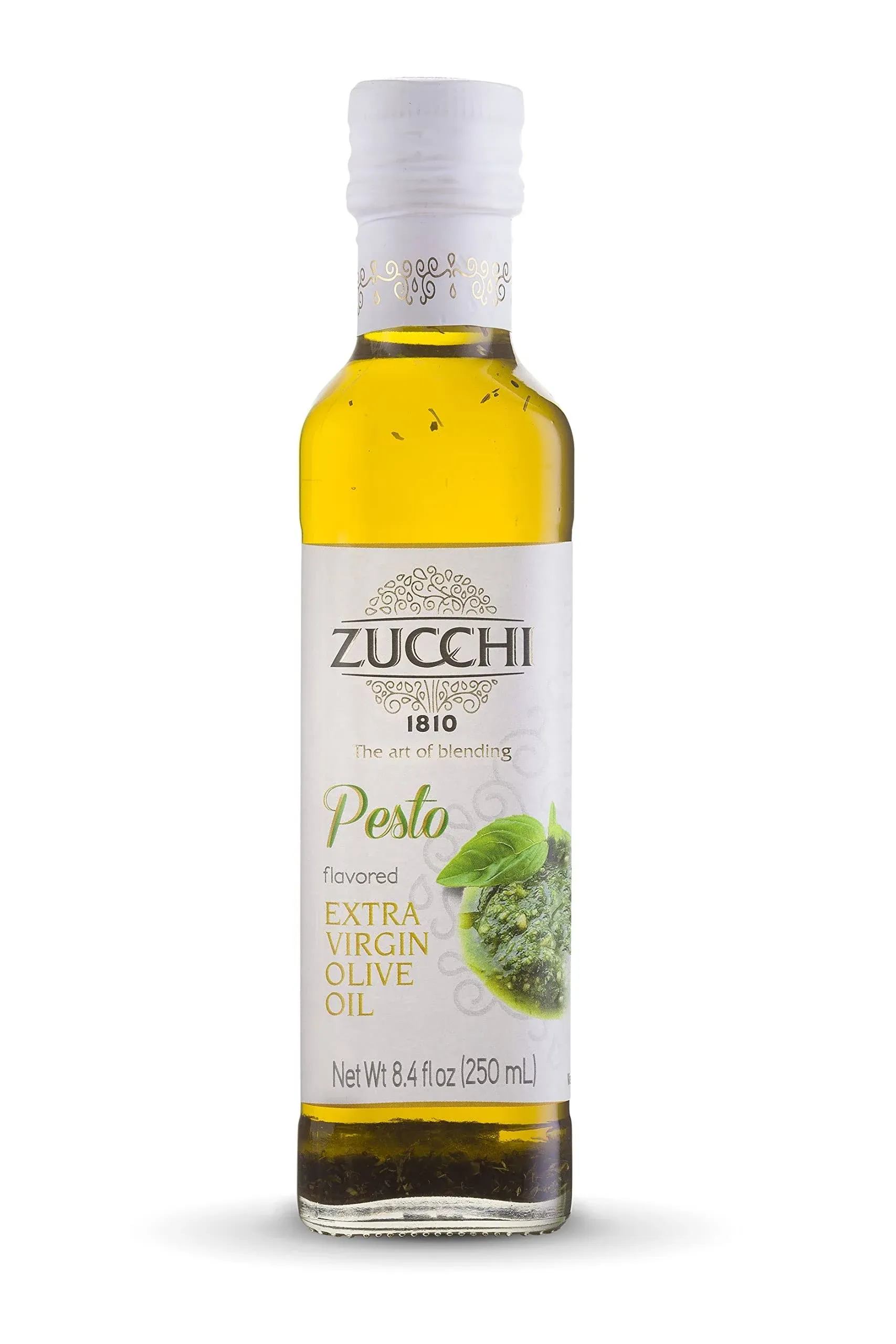 Zucchi Pesto Extra Virgin Olive Oil, (8,4 Fl Oz), Made in Italy EVOO, 100% Natural Ingredients