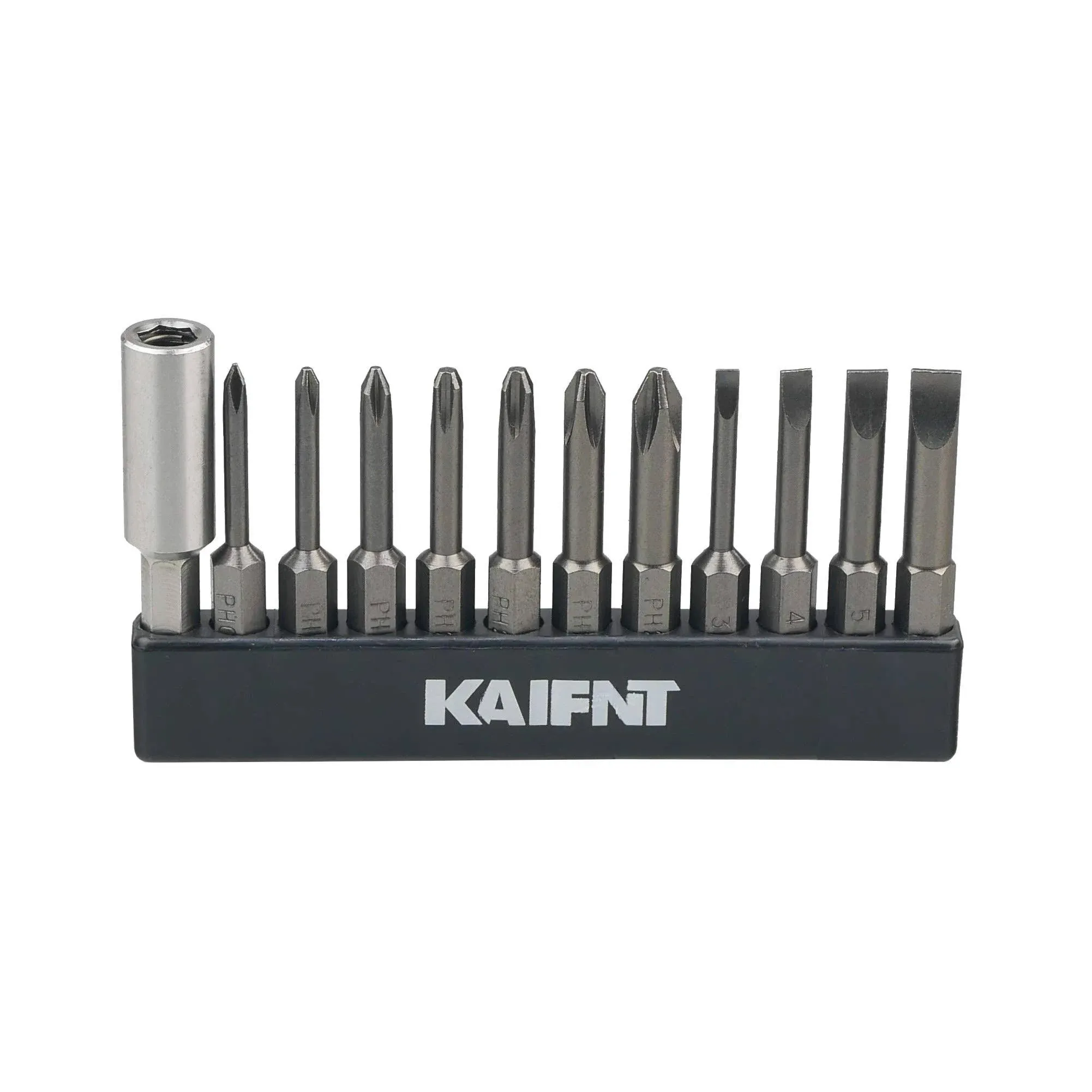 K456 Impact Phillips/Slott<wbr/>ed Power Bit Set with Magnetic Bit Holder, 1/4-Inch He