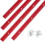 Woodworking T Tracks 48&#039;&#039; with Screws: 4 PCS Predrilled Universal Aluminum T Tra