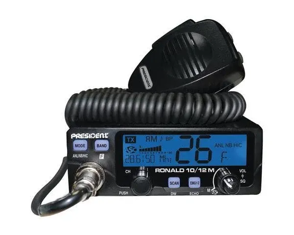 PRESIDENT RONALD 10 Meter Amateur Ham Radio Transceiver